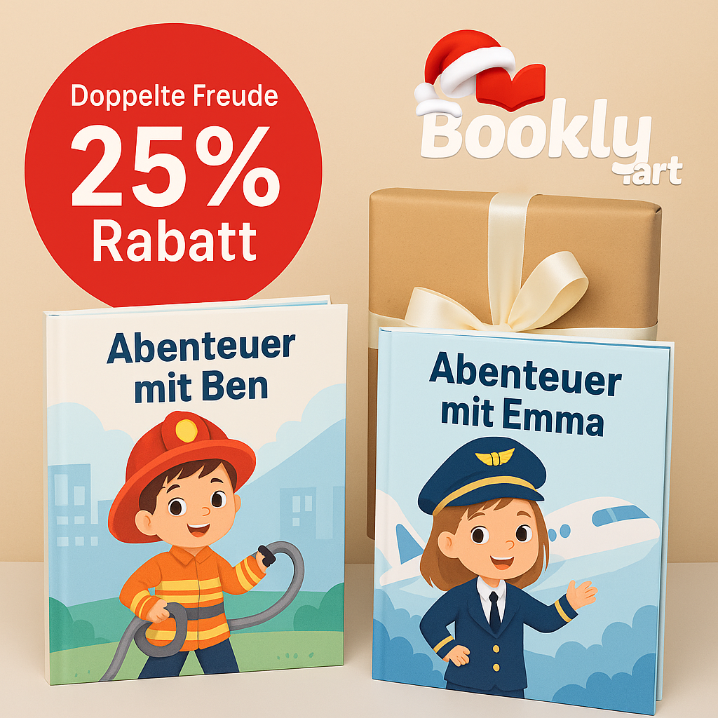 Doppelte Freude – 25% Rabatt auf 2 Kinderbücher